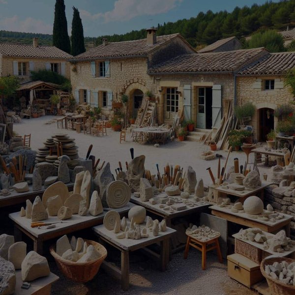 Quels gîtes proposent des cours de taille de pierre en Provence?