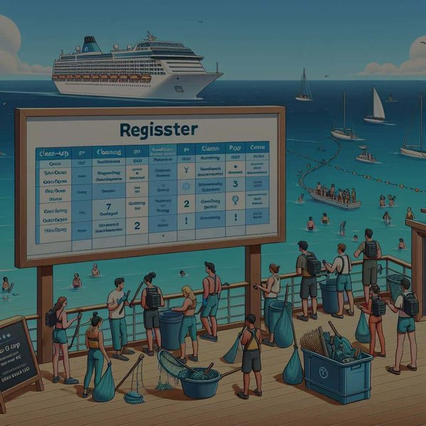 Comment s'inscrire à une croisière qui participe à des programmes de nettoyage des océans?